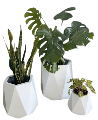 Maceta Hexagonal Grande 40x43